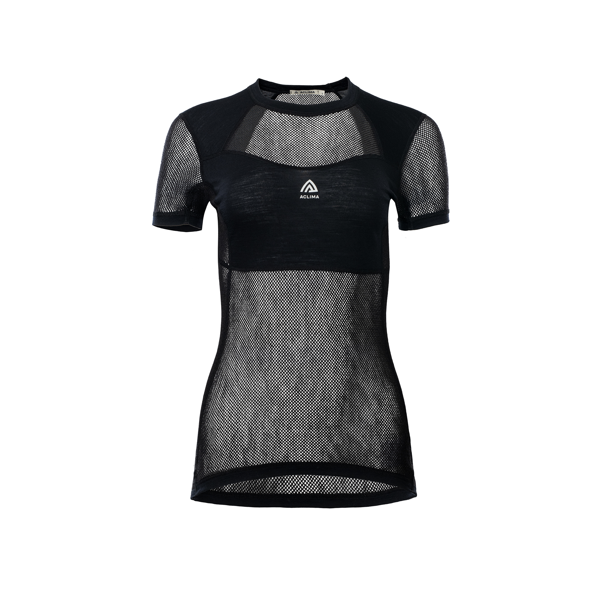 Aclima Women's WoolNet Light T-Shirt Jet Black