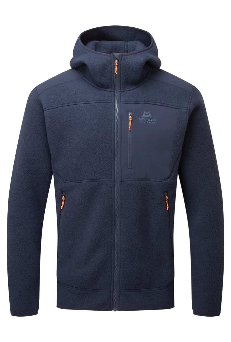 Mountain Equipment Highpile Hooded Mens Jacket Anvil Grey/Black