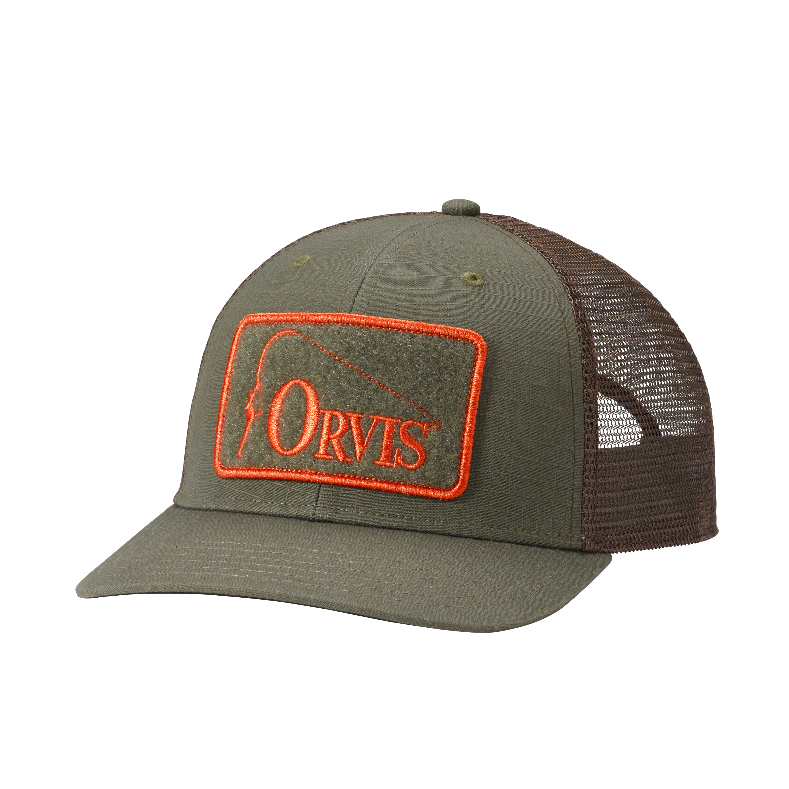 Orvis Ripstop Covert Trucker Olive/Blaze