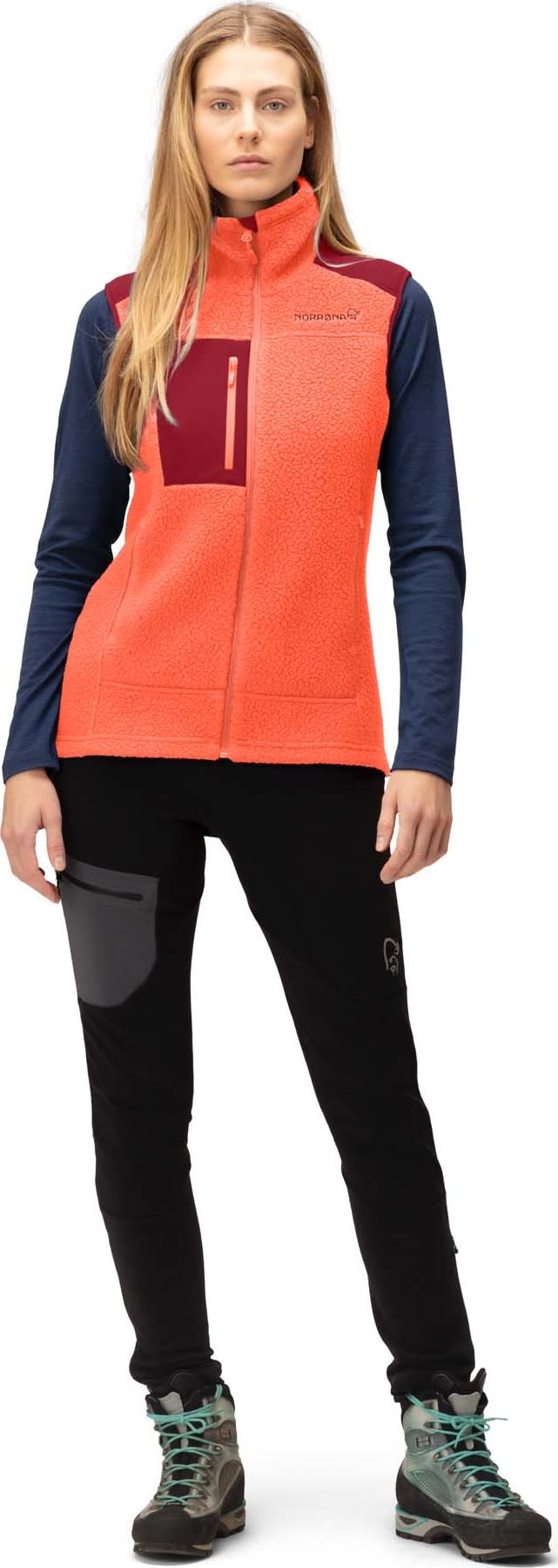 Norrøna Trollveggen Thermal Pro Vest W'S Orange Alert