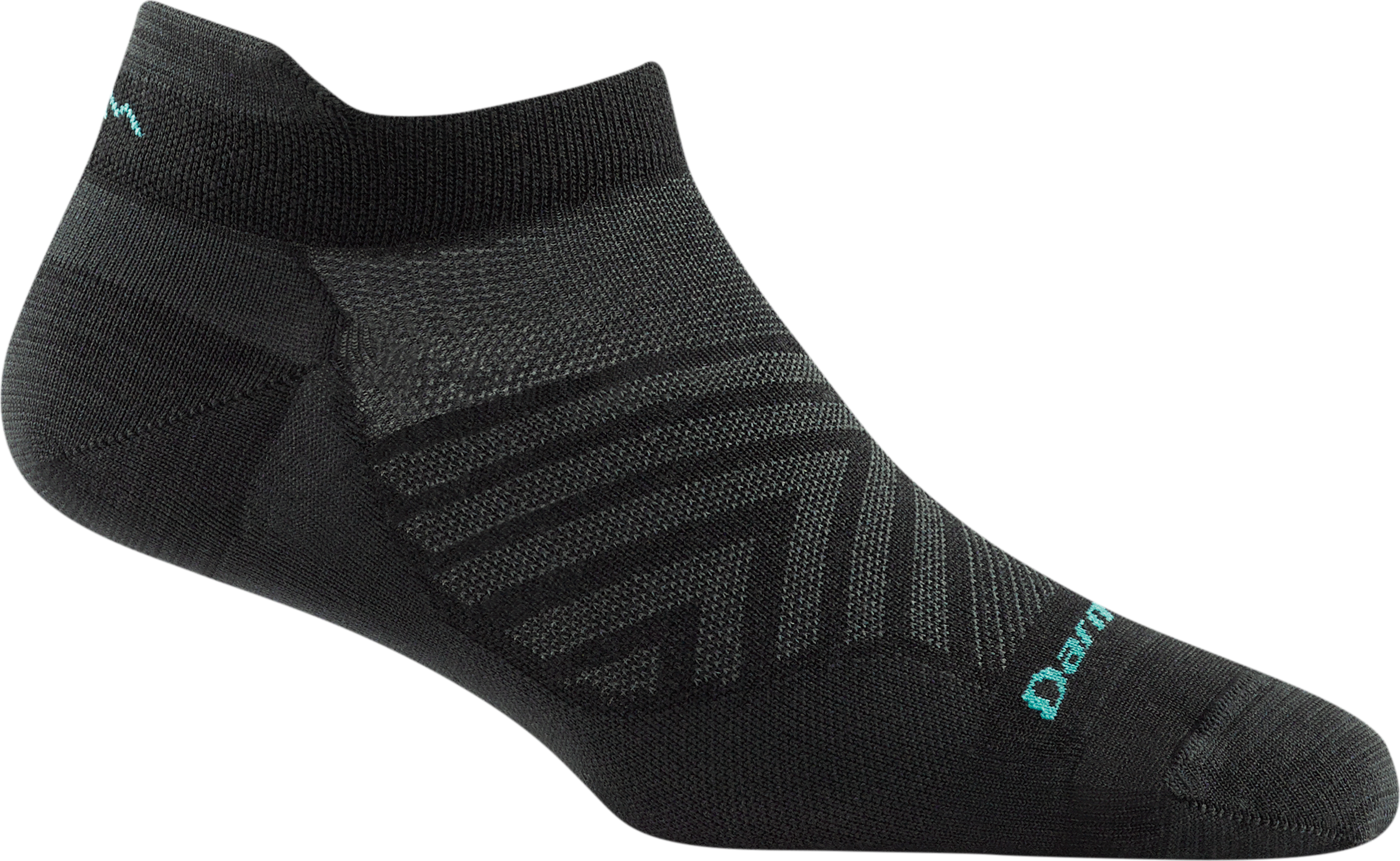 Darn Tough Women's Run No Show Tab Ultra-Lightweight Aqua