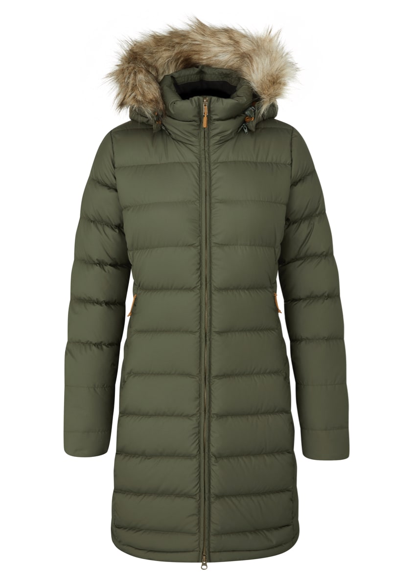 Rab Women's Deep Cover Down Parka Army