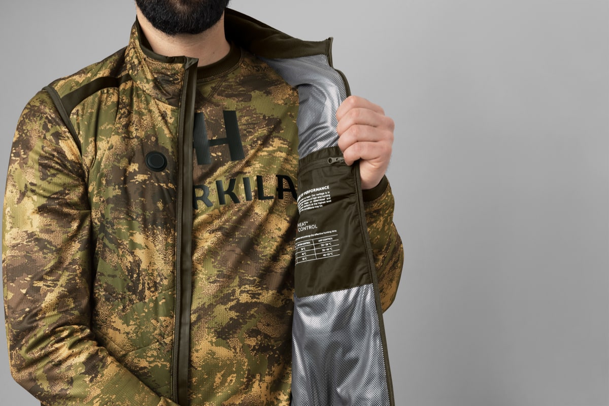 Härkila Men's Heat Camo Vest Axis Msp Forest Green