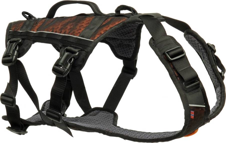 Non-stop Dogwear Rock Harness Long Black/Orange S