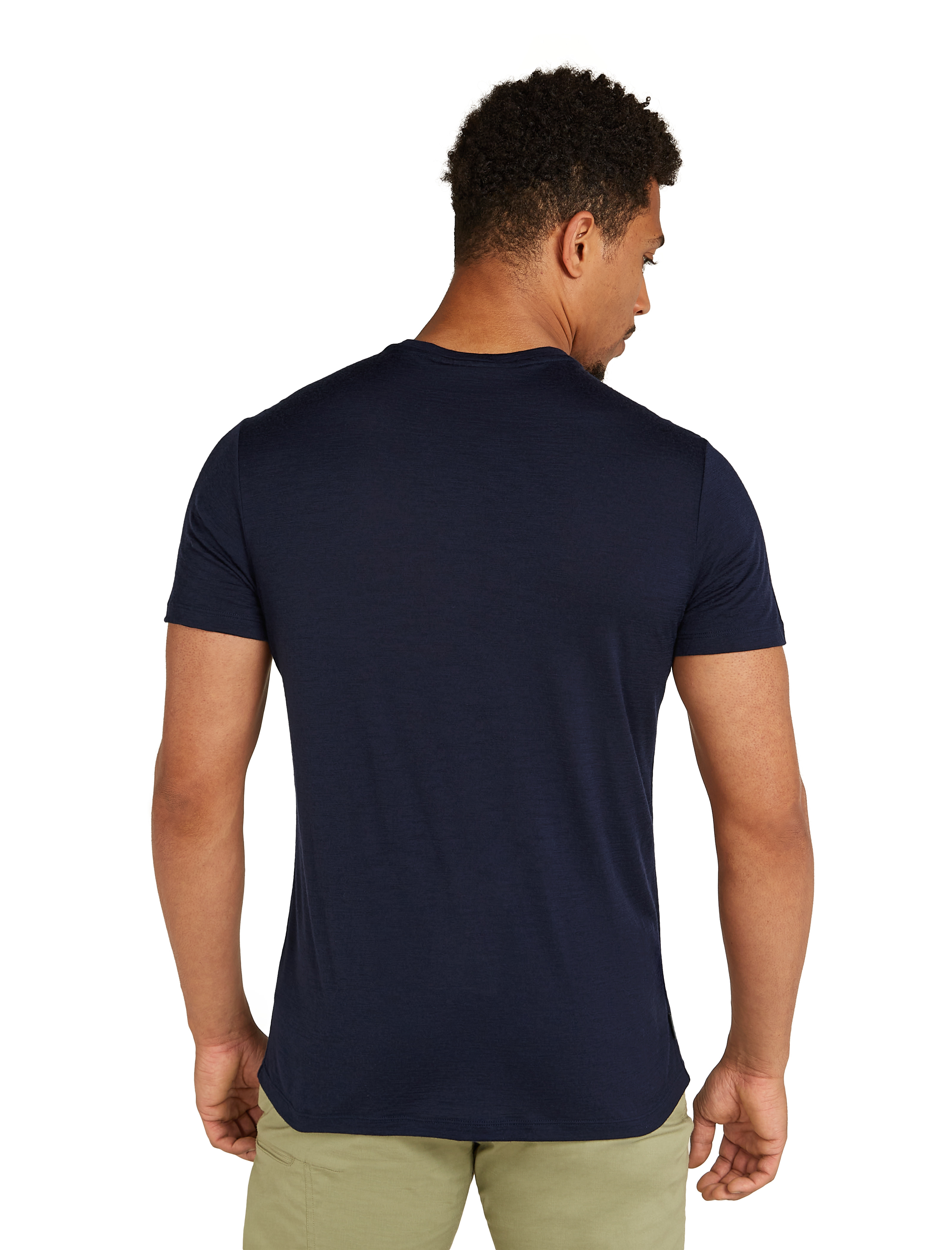 Icebreaker Men's Merino 150 Tech Lite Short Sleeve T-Shirt Polar Paddle Midnight Navy