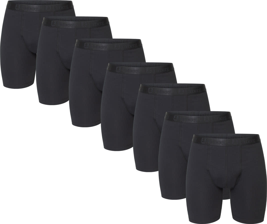 Urberg Bamboo Boxers Long Leg 7-Pack Men Black Beauty