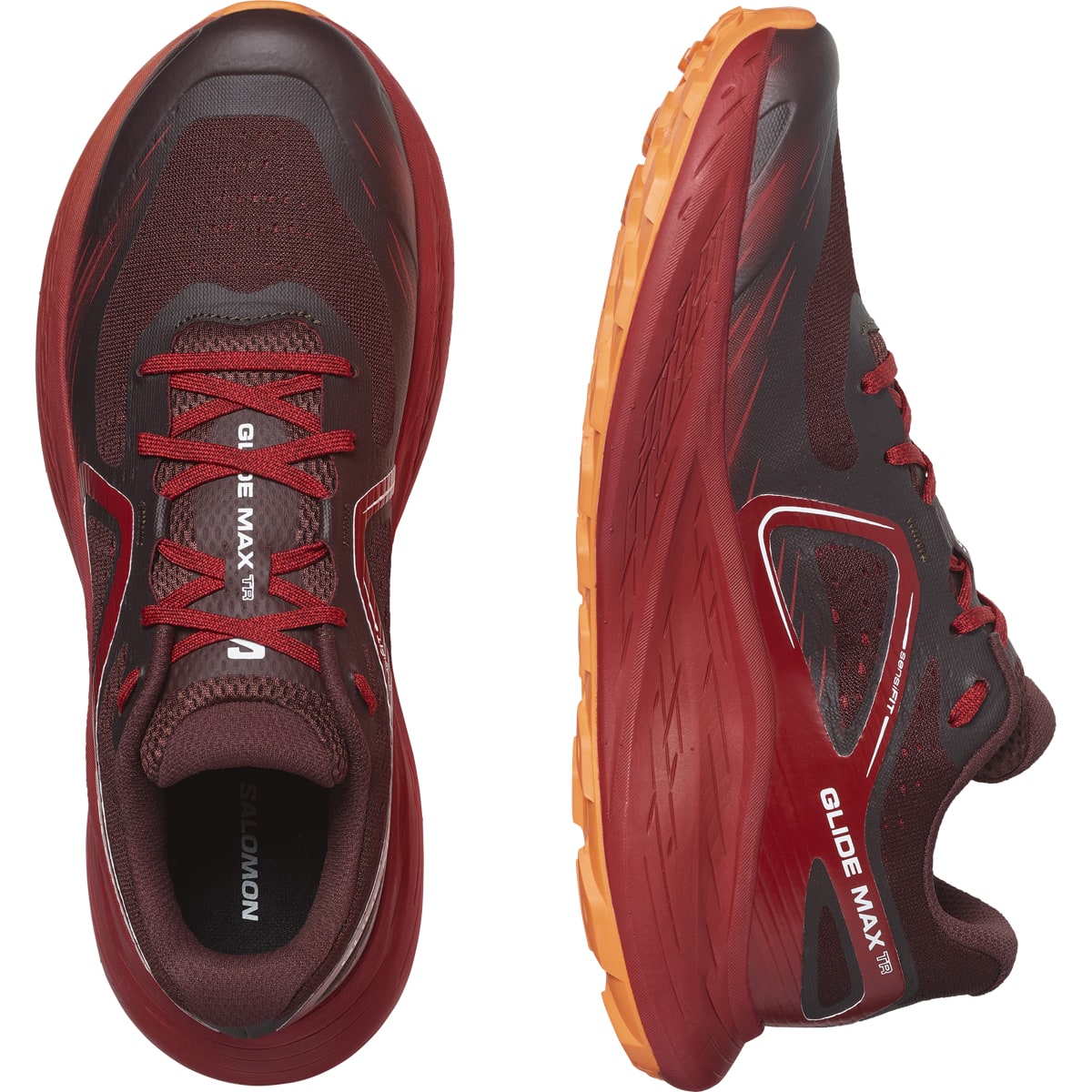Salomon Men's Glide Max TR Bitter Chocolate/Red Dahlia/Shocking Orange
