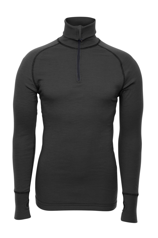 Brynje Unisex Arctic Zip Polo Shirt Black
