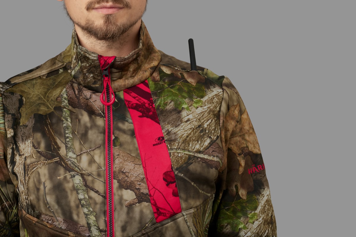 Härkila Men's Moose Hunter 2.0 Fleece Jacket Mossy Oak Break-Up Country/Mossy Oak Red