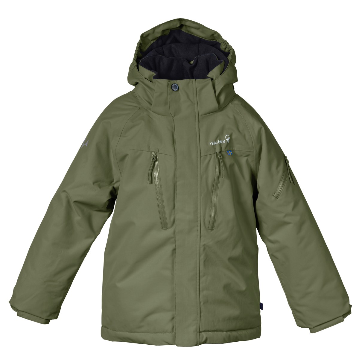 Isbjörn of Sweden Kids' Helicopter Winter Jacket Moss