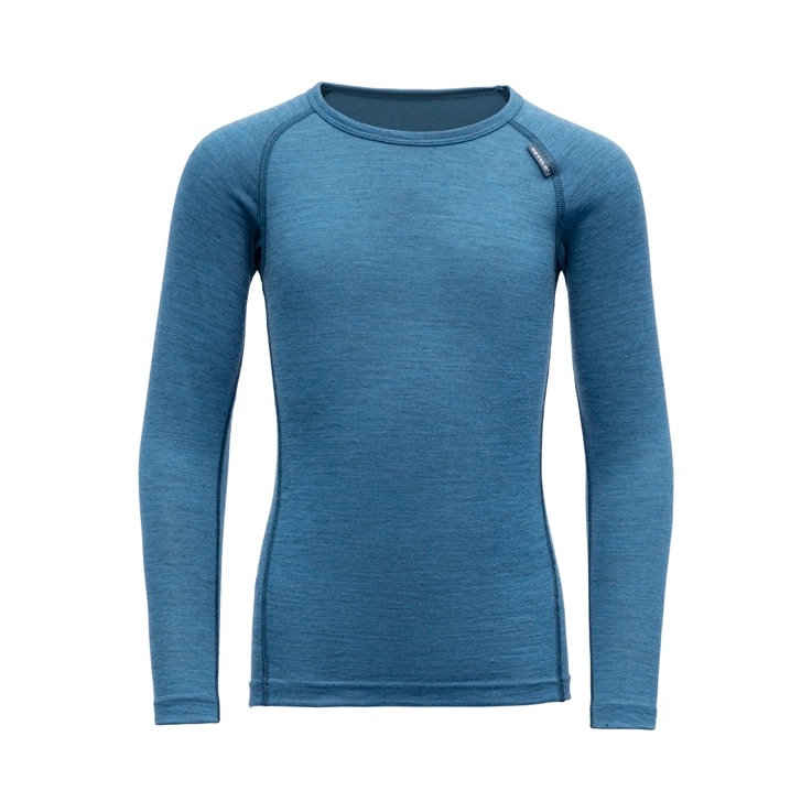 Devold Breeze Kid Shirt Blue Melange