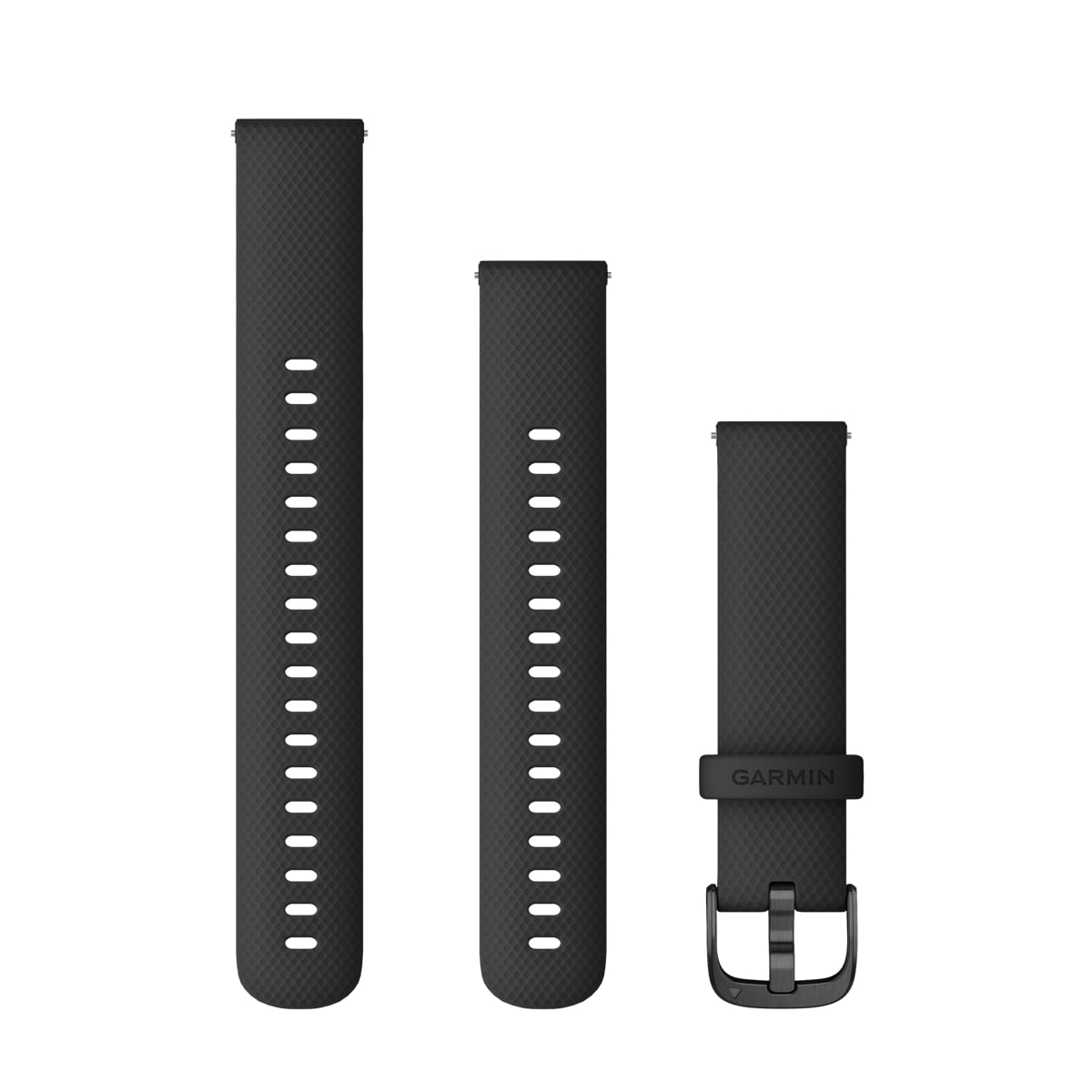 Garmin Acc, Vivoactive 4, 18mm Band, Black/Gunmetal Black/Gunmetal