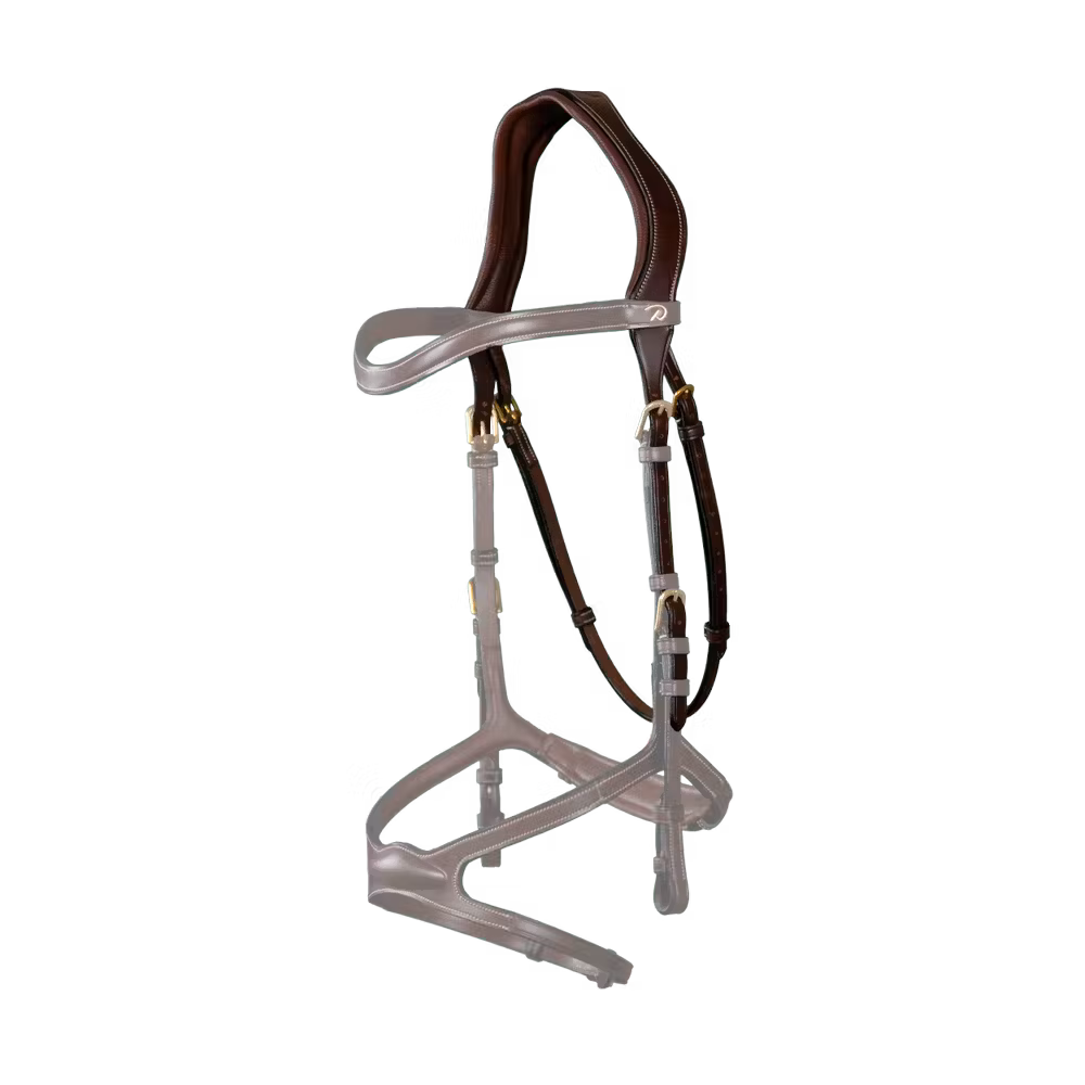 1-strap Headpiece with throat latch