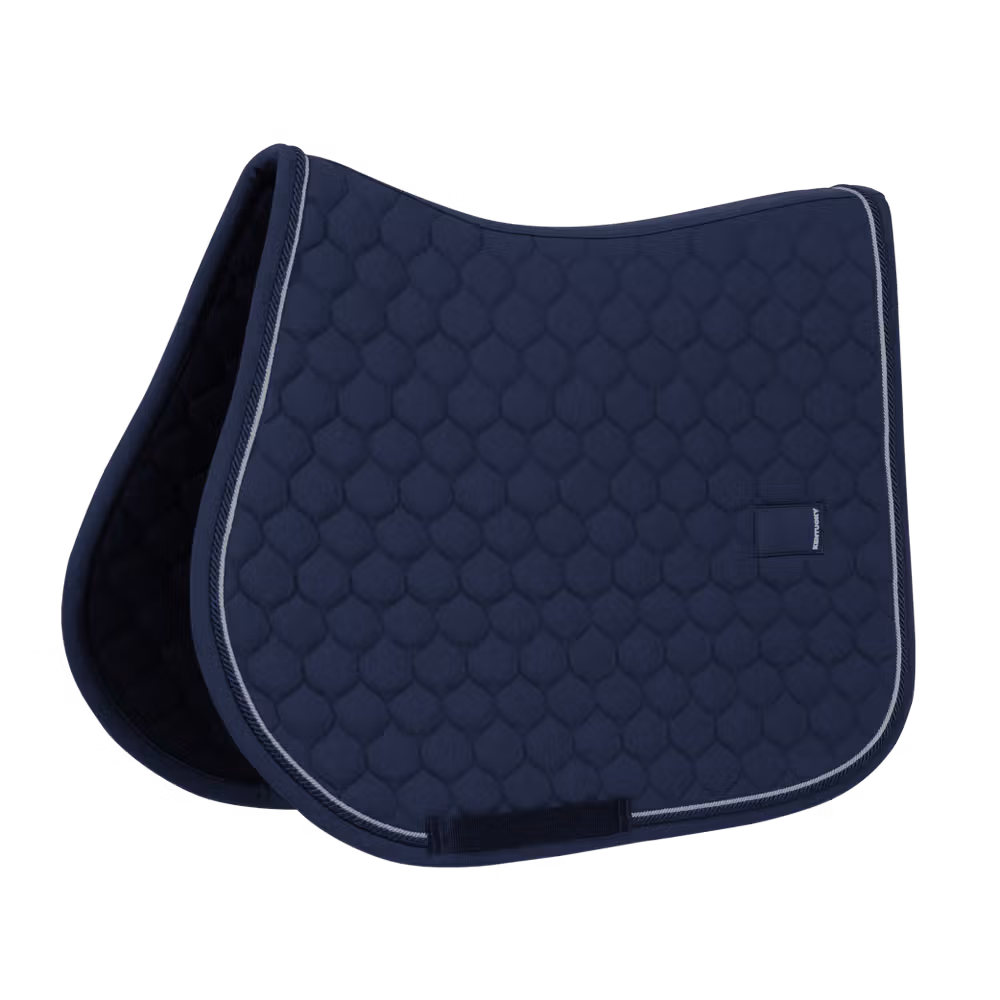 Saddle Pad onion quilt rubber logo jumping navy