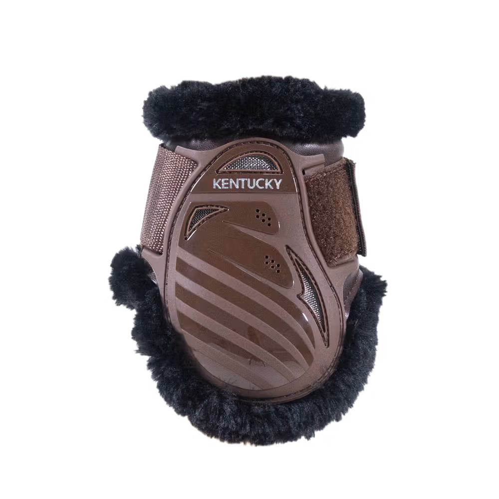 Vegan Sheepskin young horse fetlock boots bordeaux XS