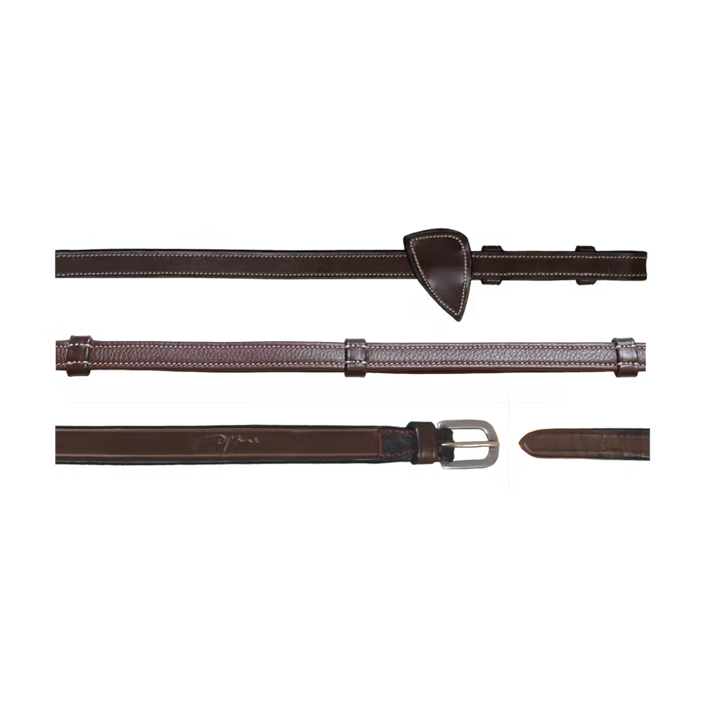 Leather Handle Reins1/2u2019u2019 WO coll, Full/brown