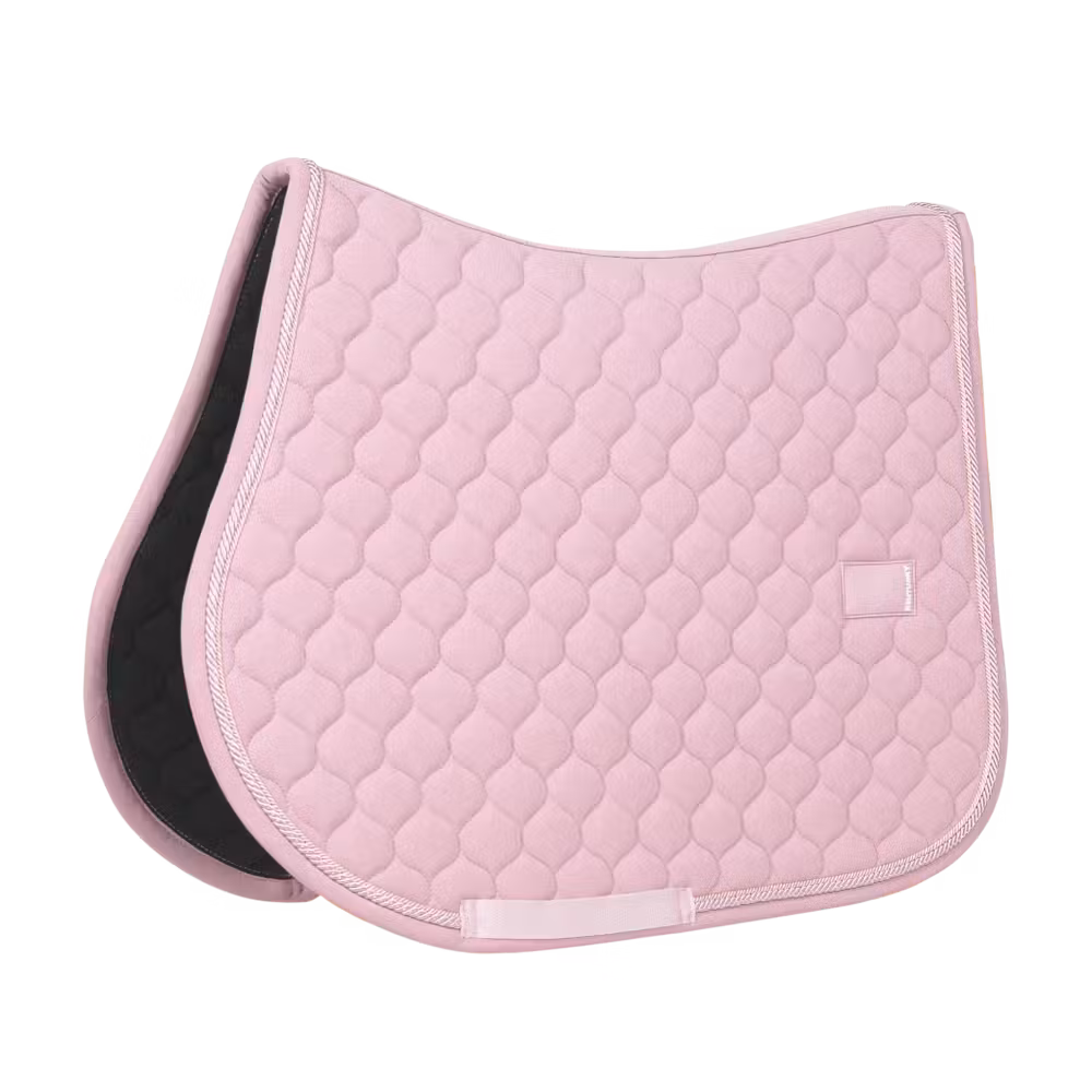 Saddle Pad onion quilt rubber logo jumping navy