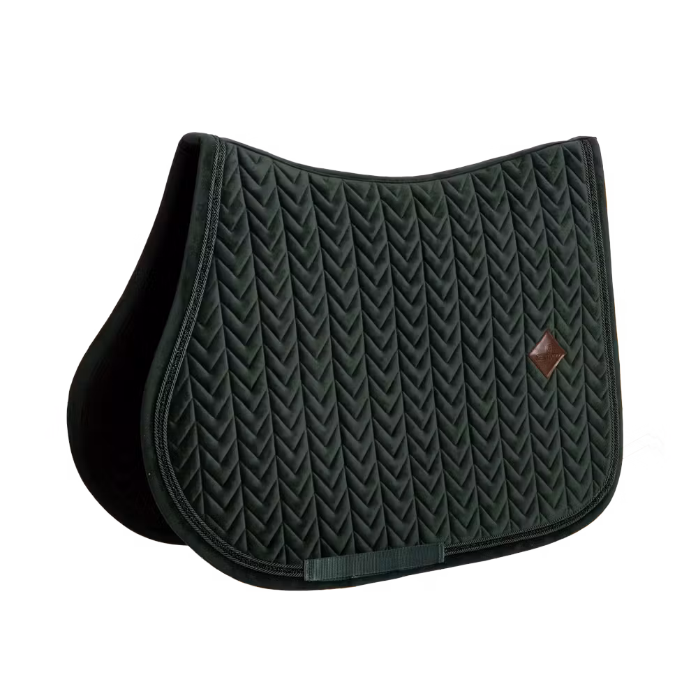 Saddle Pad velvet mini pearls show jumping black