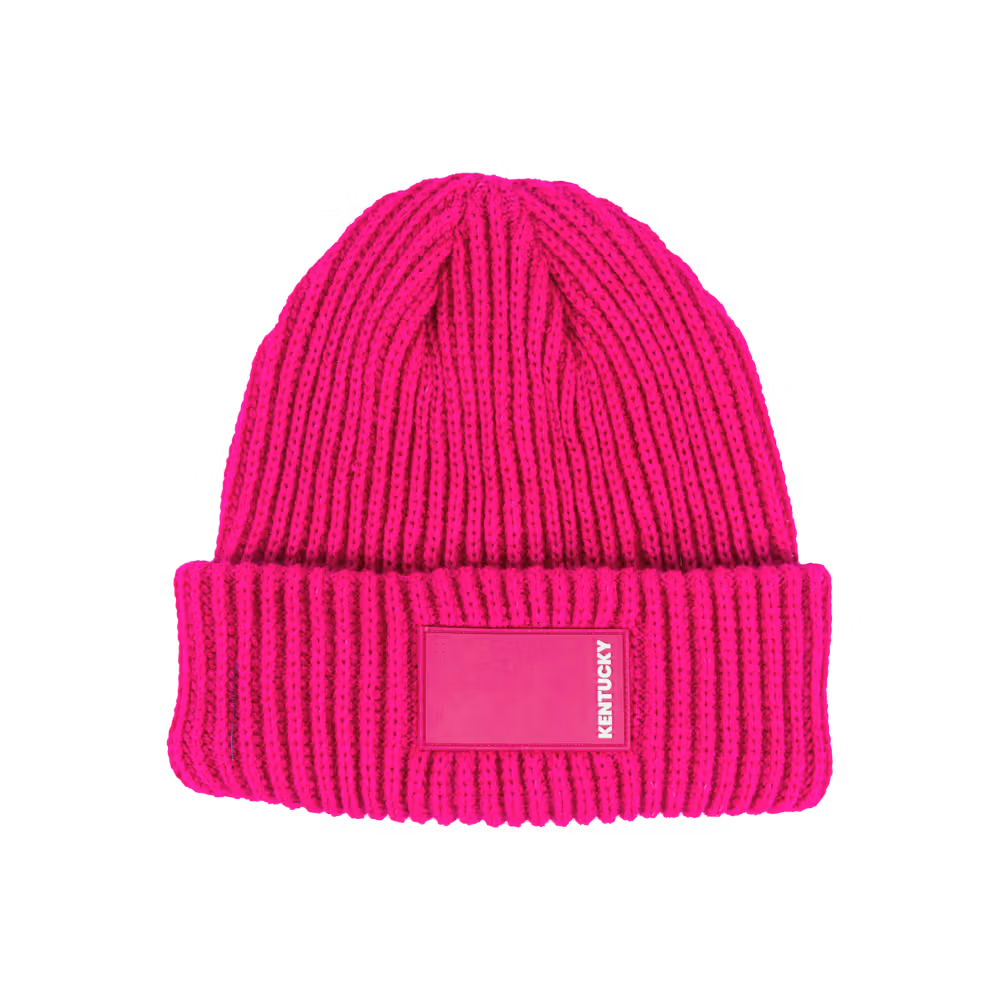 Beanie rubber logo navy