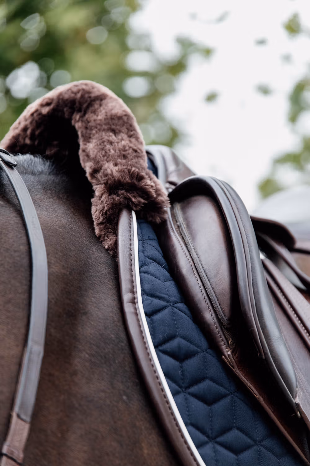 Skin Friendly Saddle Pad jumping navy