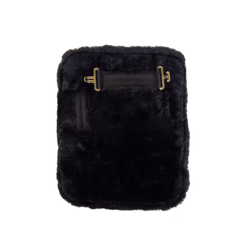 Chest expander vegan sheepskin 1 buckle black