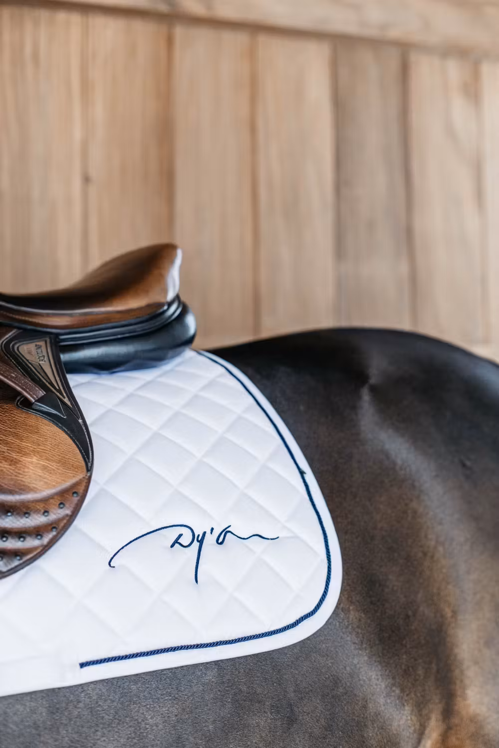 Saddle Pad Diamond White Full