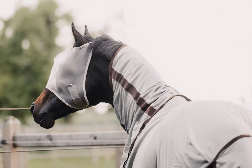 Fly mask classic without ears beige cob