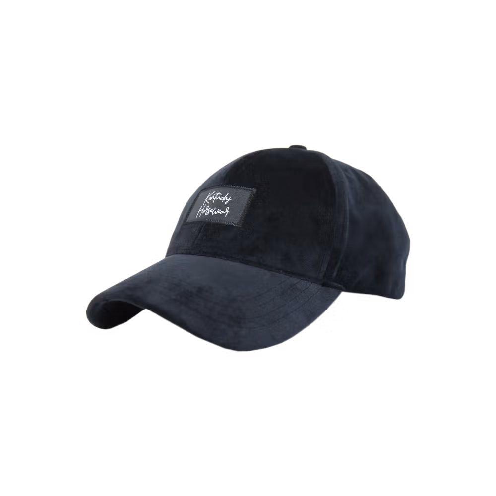 Baseball cap velvet black 'Sammy'
