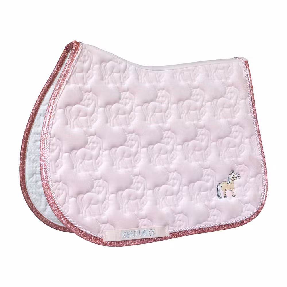 Saddle Pad unicorn glitter pony light rose