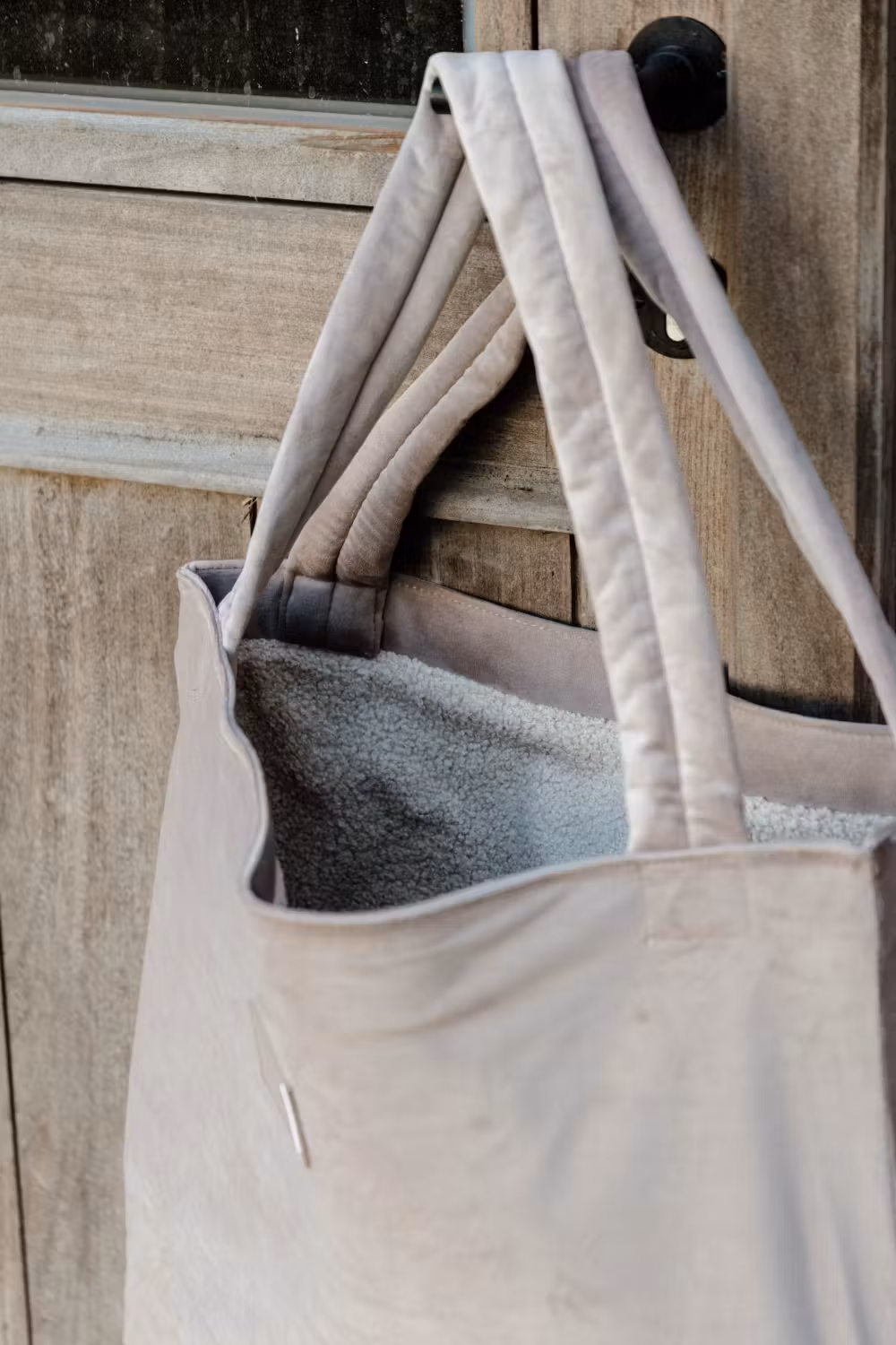 Teddy Fleece bag beige