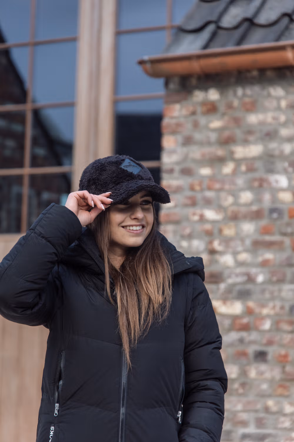 Baseball cap Teddy Fleece black