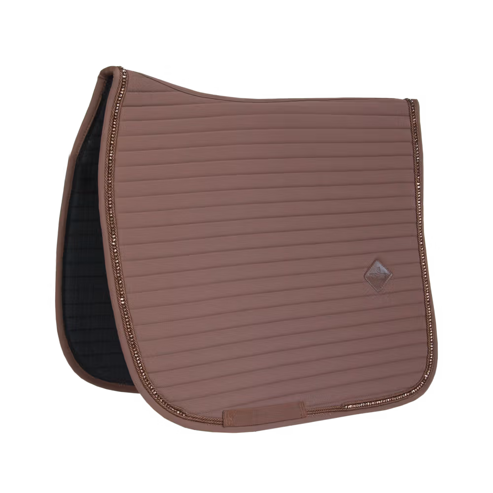 Saddle Pad pearls show dressage black