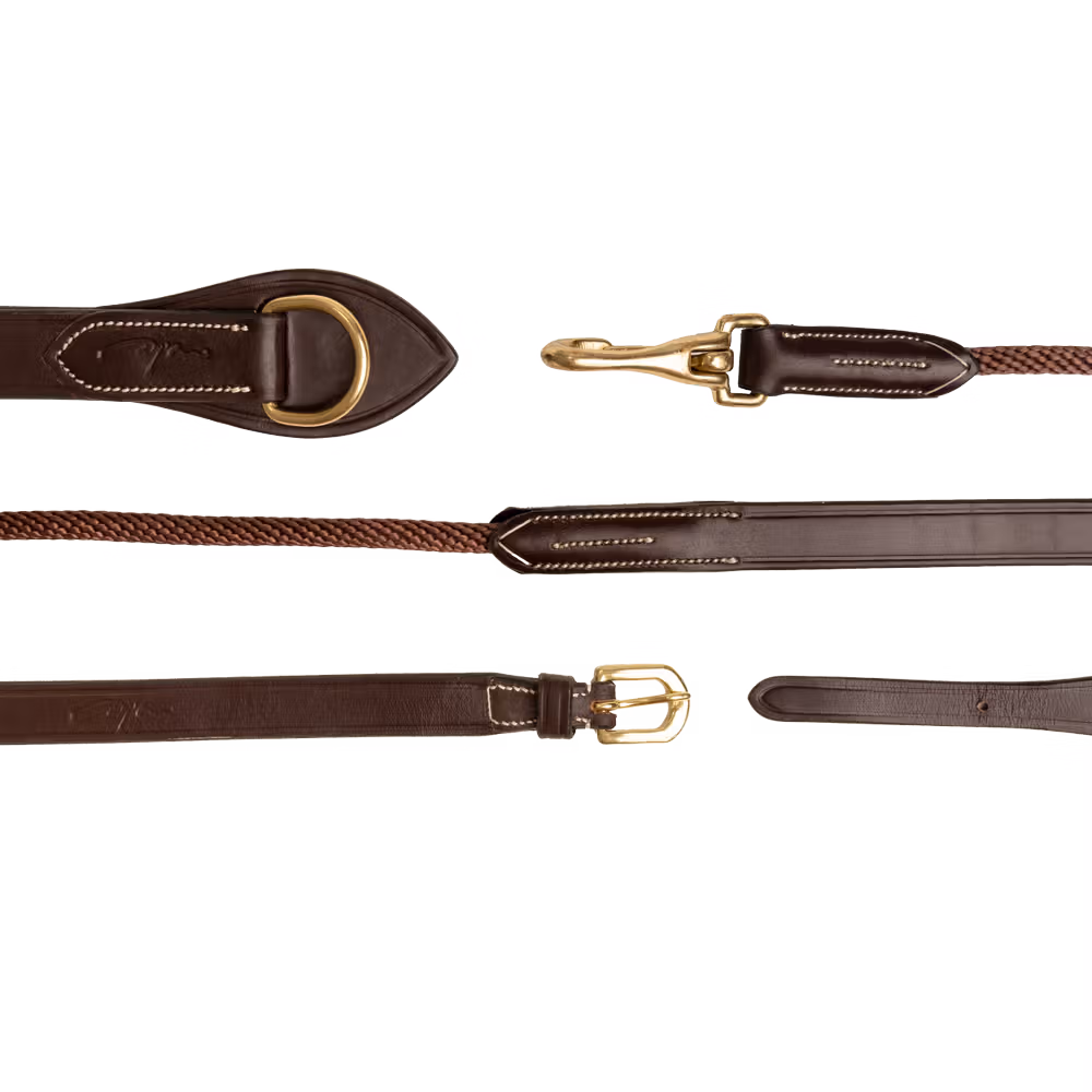 Leather/Nylon Draw Reins 5/8