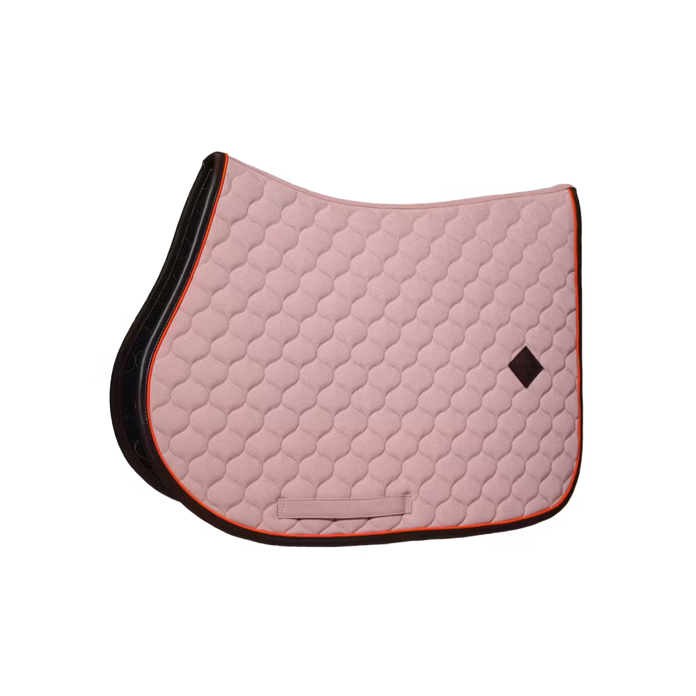 Saddle Pad onion quilt leather neon jumping kaki