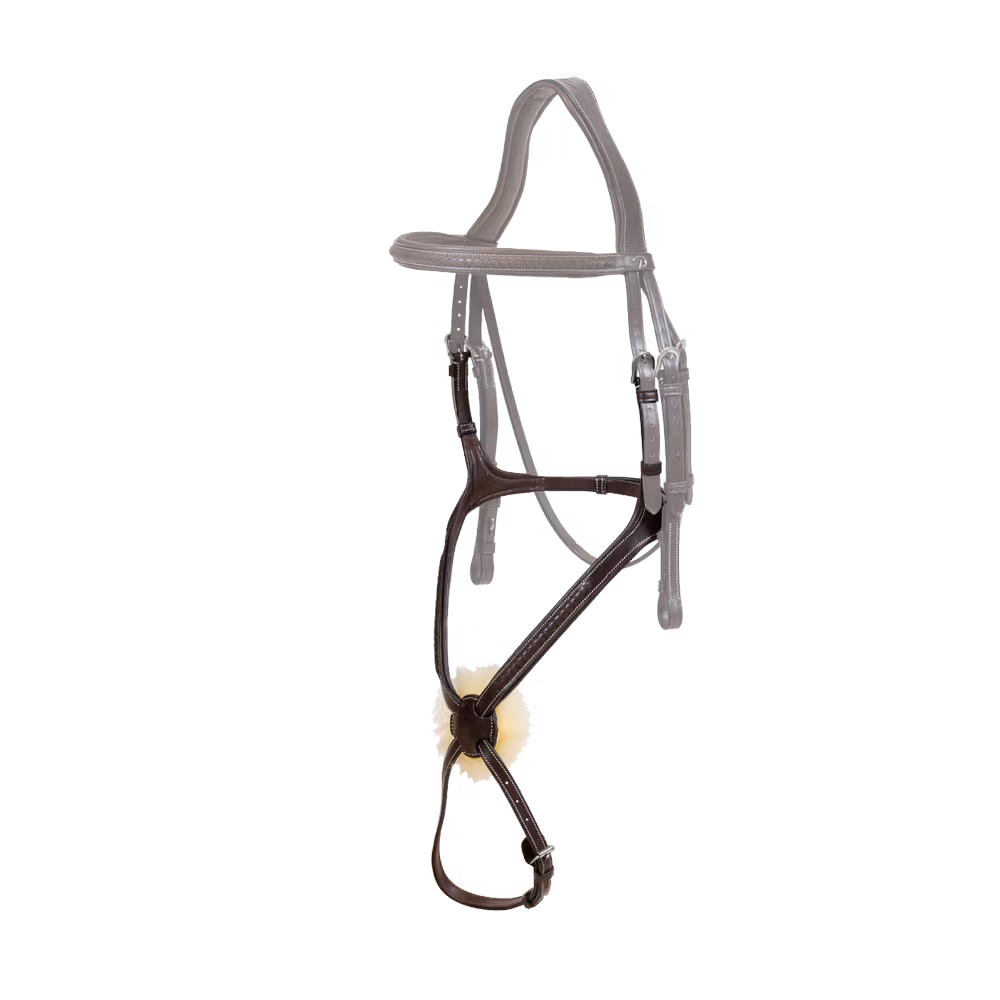 Plaited Figure 8 Noseband BROWN OVER