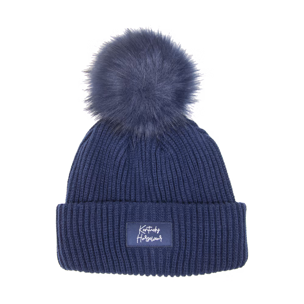 Beanie pompom old rose