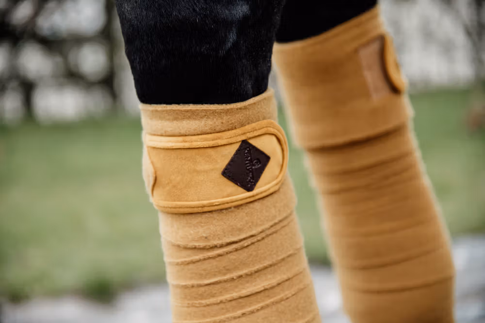 Polar Fleece bandage velvet mustard