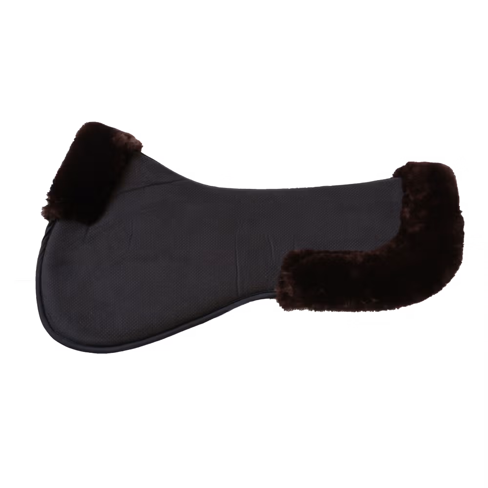 Brown Sheepskin Anatomic Half Pad Absorb Black