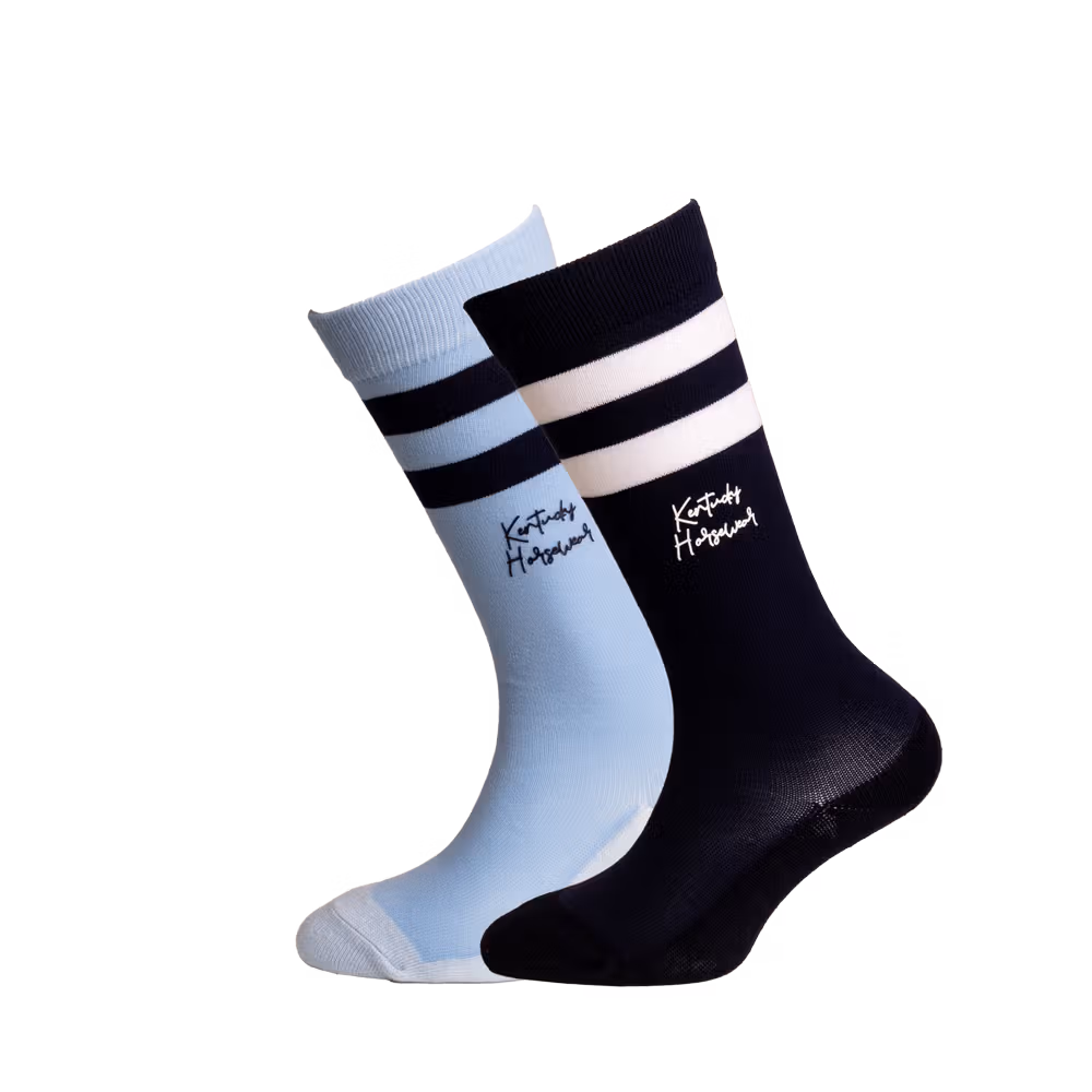 Kids Socks stripes Set of 2 navy/light rose 27/30