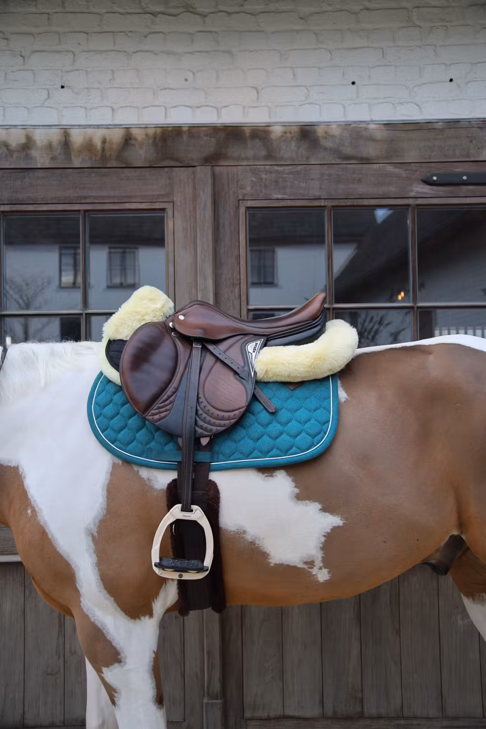 Sheepskin Half Pad Absorb natural sheepskin size L