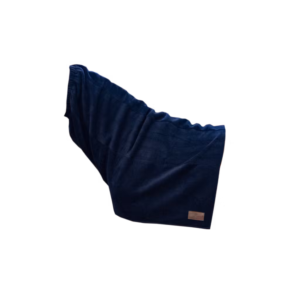 Heavy Fleece Horse scarf navy, size pony