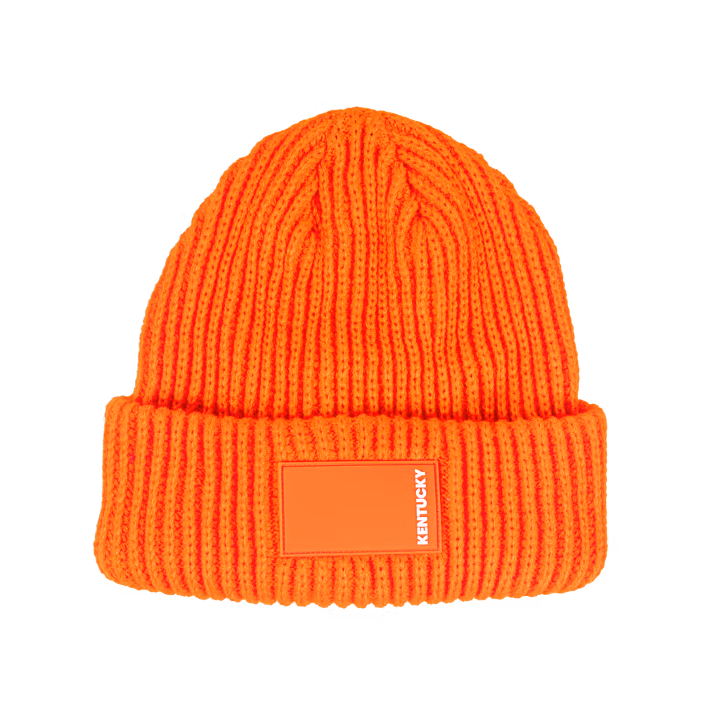 Beanie rubber logo navy