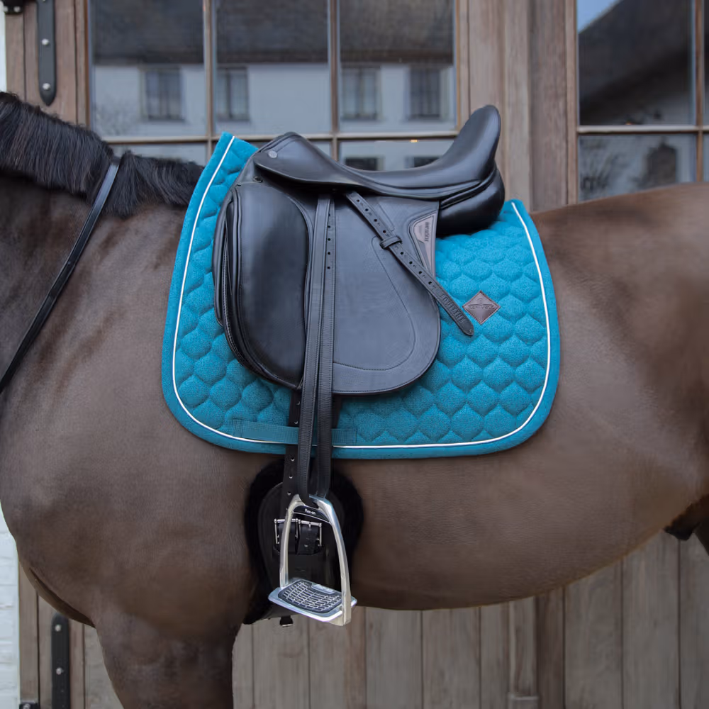 Saddle Pad melange dressage dark green