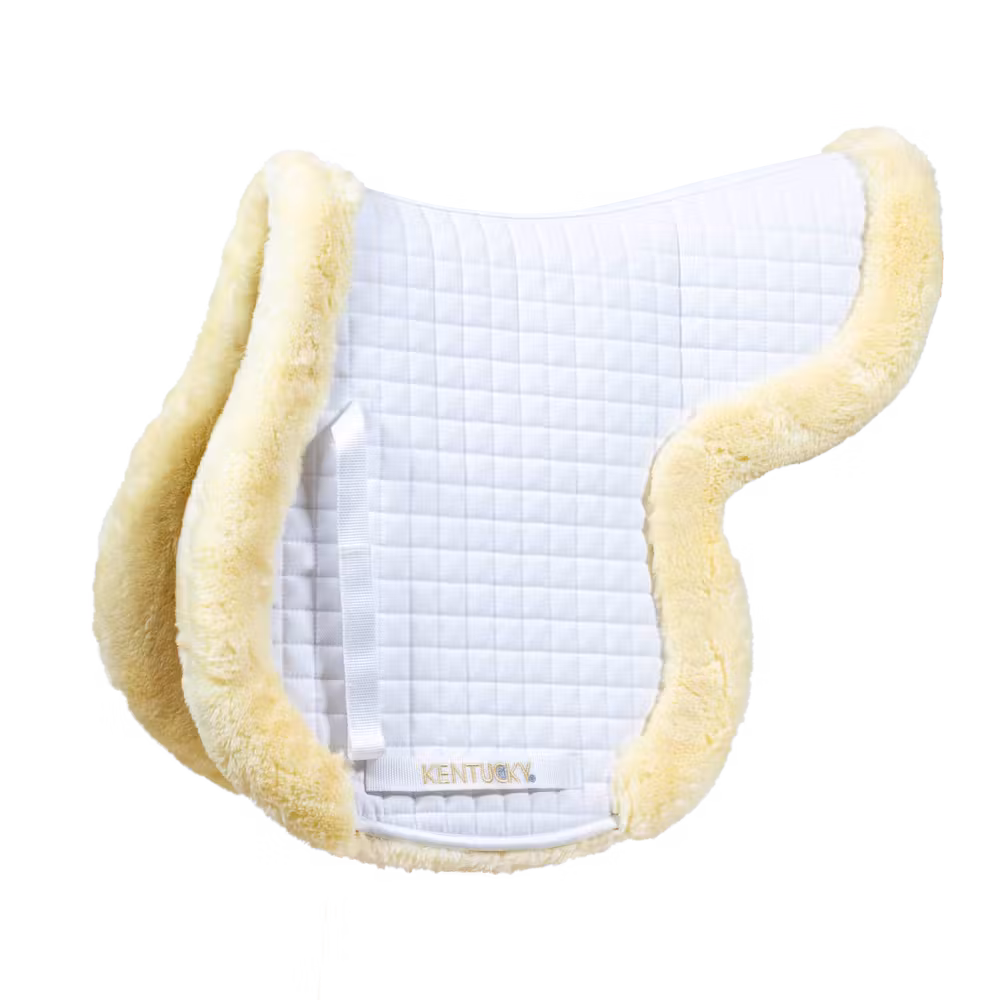 Saddle Pad Hunter vegan sheepskin jumping naturel