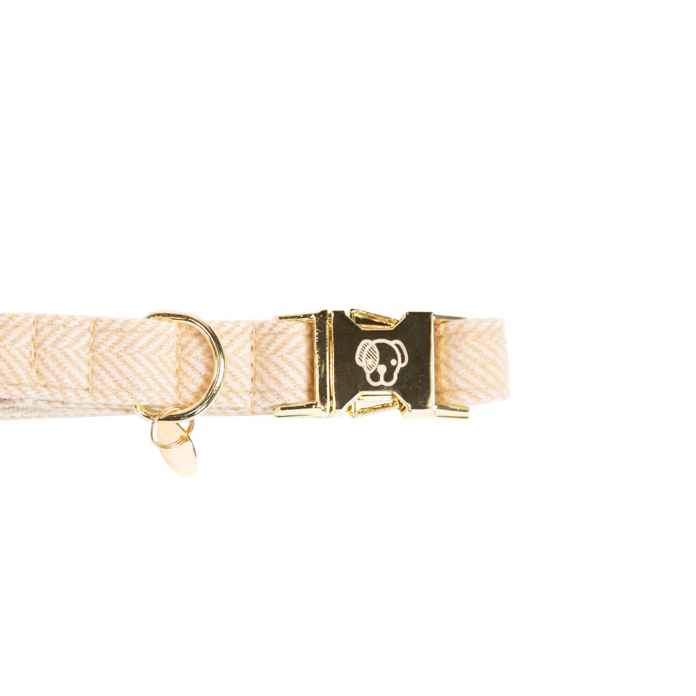 Dog Collar wool light-pink XL'45-75cm