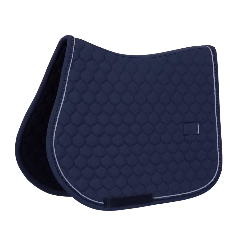 Saddle Pad onion quilt rubber logo jumping navy