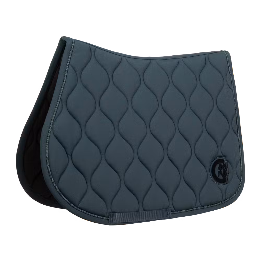 Saddle Pad wave 3D show jumping white