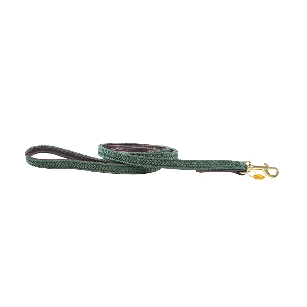 Plaited Nylon dog lead navy size S 120 cm