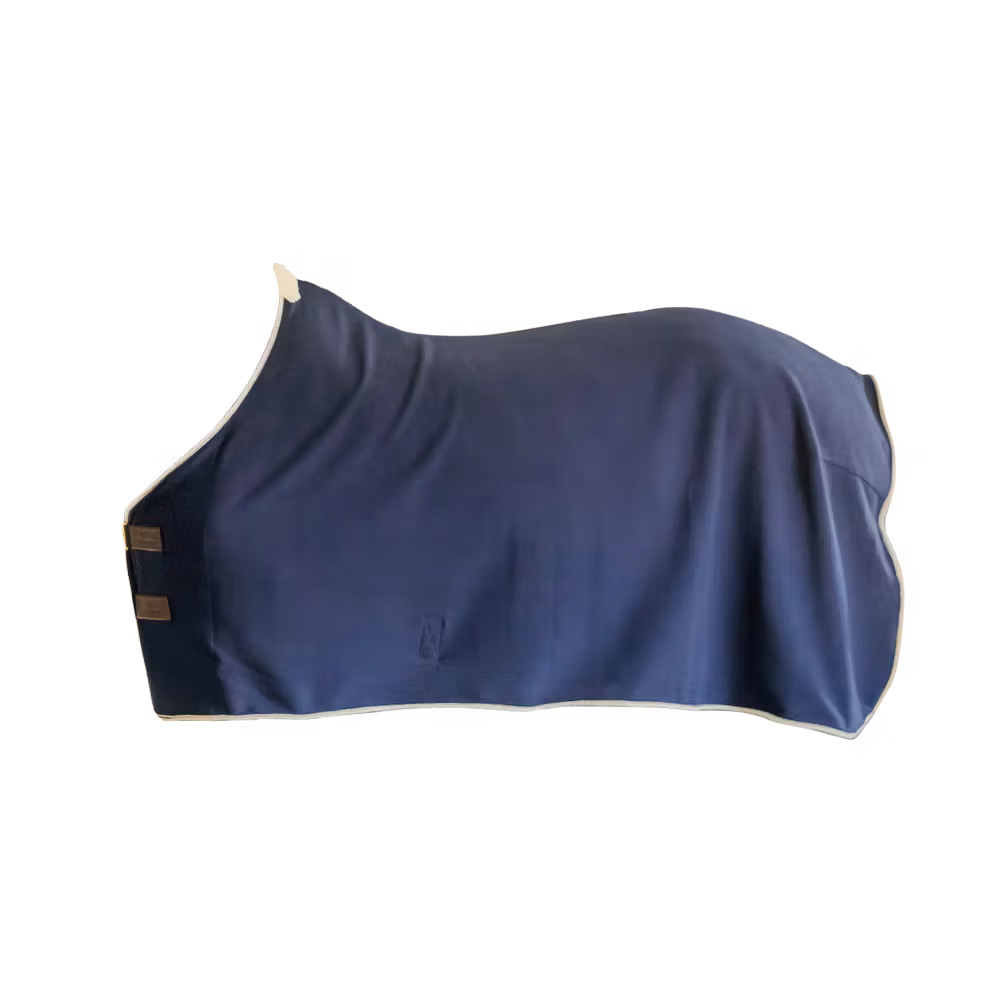 Fleece rug show vegan wool navy 125-5'9