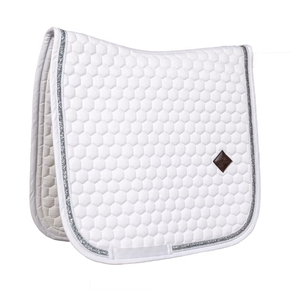Saddle Pad glitter band dressage black